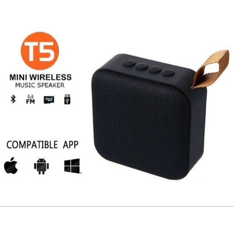 SPEAKER BLUETOOTH PORTABLE T5 WIRELESS MUSIC SPEAKER SUARA BAGUS