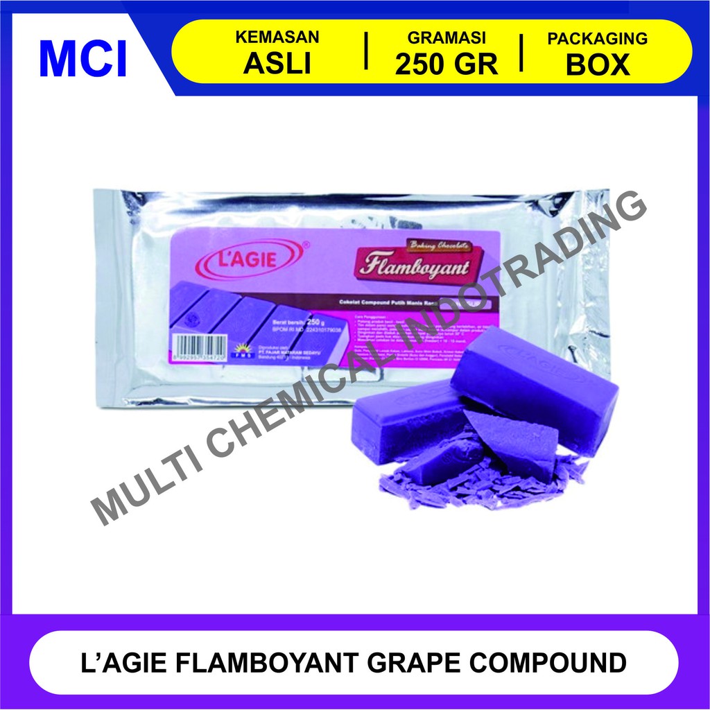 

LAGIE FLAMBOYANT GRAPE ANGGUR 250 GR / COKLAT BATANG COMPOUND