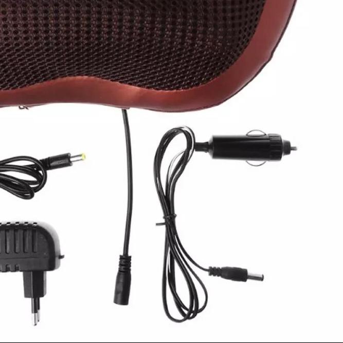 ❋ Speeds Bantal Pijat 8 Bola Massage Pillow Mobil dan Rumah Car Home Bantal Pijat Leher Punggung ✩