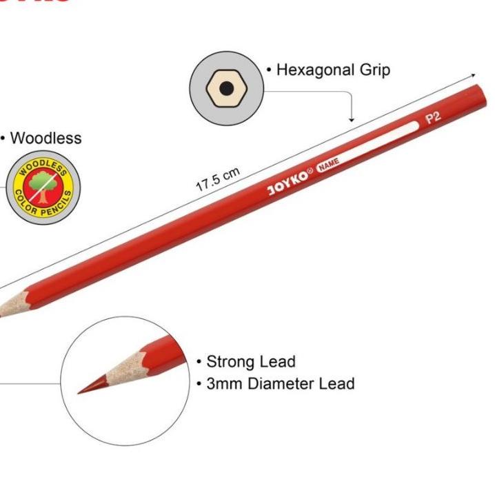

[KaN ㊗] Pensil warna Joyko 24 CP-104 Woodles ( 1 set ) //Harga Obral