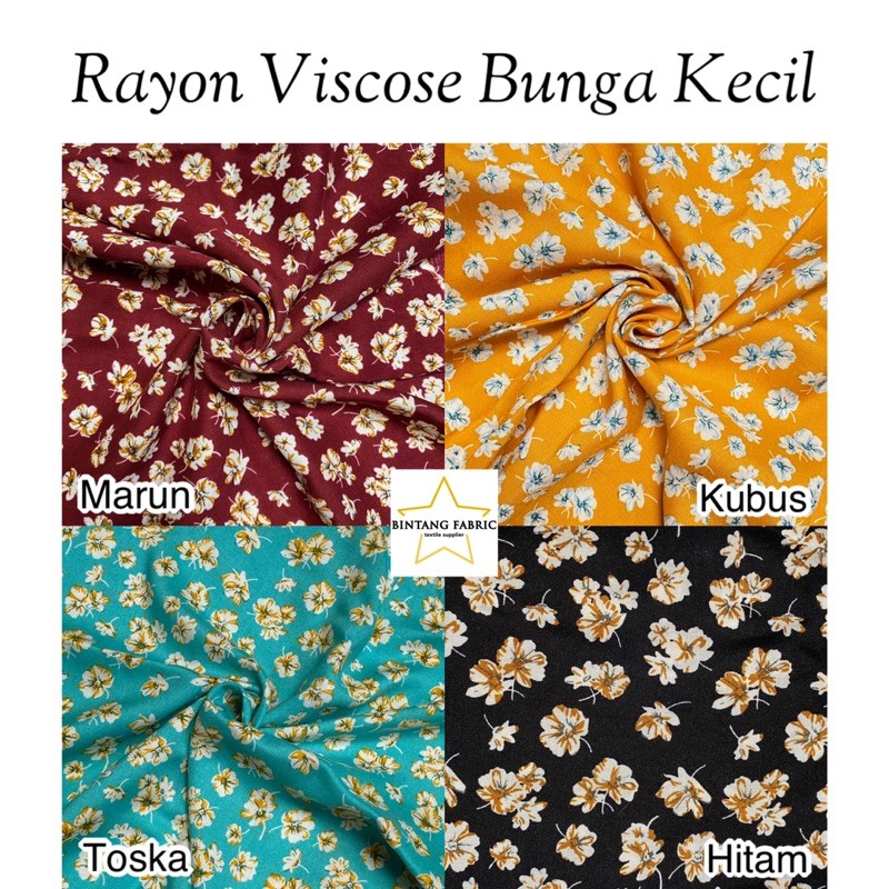 Bahan Kain Katun Rayon Viscose Motif 12 Meter Shopee Indonesia