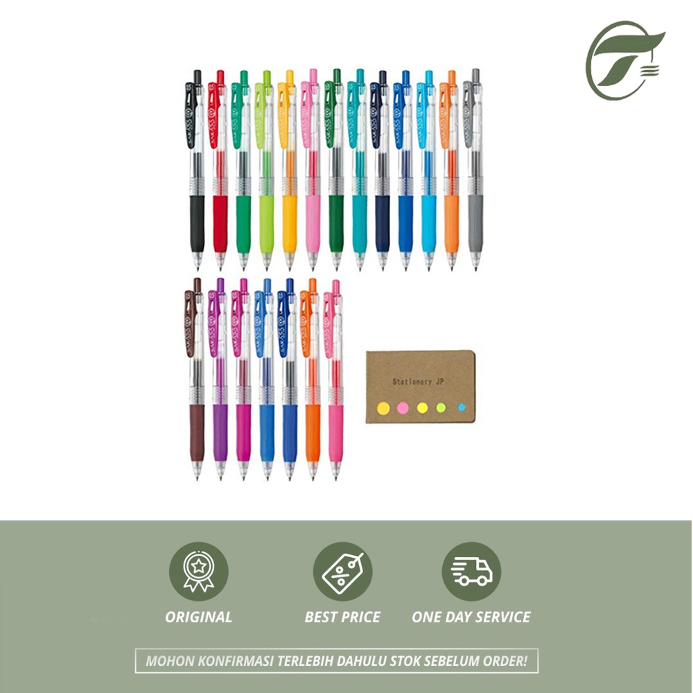 

BEST SELLER !!BALLPEN SARASA CLIP 0.5 ZEBRA (BLACK/BLUEBLACK/BLUE/LIGHTBLUE/RED/PINK/LIGHTGREEN/GREEN/ORANGE/GREY)