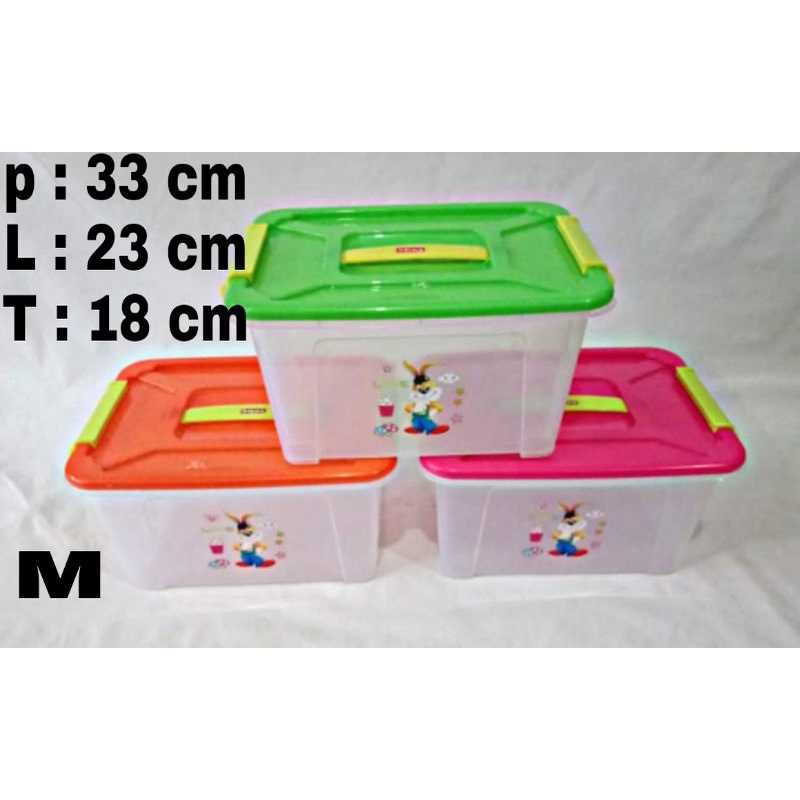 CONTAINER BOX PLASTIK BENING TRANSPARAN ROCKY PACIFIK M