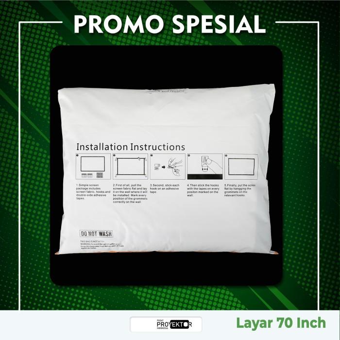 Proyektor / Layar Proyektor 70 Inch Portable Premium | Projector Screen Portable