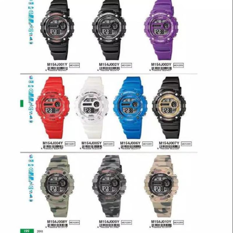 Harga Grosir!!! Jam Tangan Wanita Digital Q&amp;Q QnQ QQ M154 M154J Original Water Resist ,,..,,,,