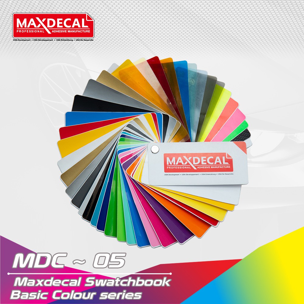 

KATALOG MAXDECAL 7500 Series Color Vinyl Swatchbook Card ORIGINAL Tabel Warna Sticker