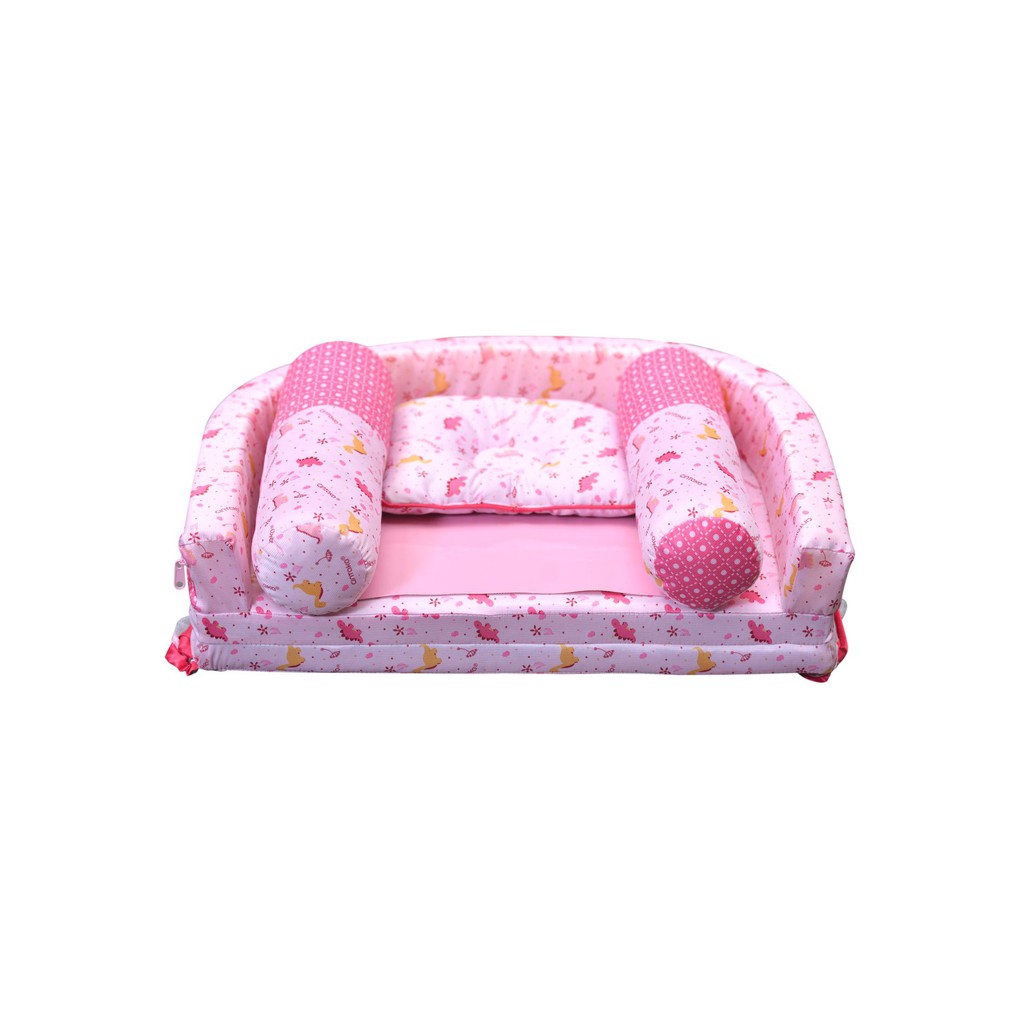 Cintaka Kasur Bayi Lipat Oval Bumper Seri Dino + Kelambu Print TCK2442-1