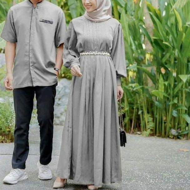 ♣ COUPLE PARTY DRESS / BAJU KONDANGAN KAPEL CAPLE / CP Reline - cp/ UV/ GAMIS DAN KEMEJA NIKAHAN SET
