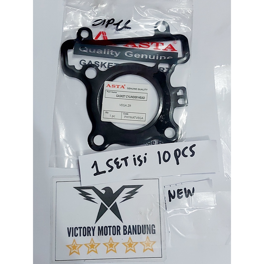 isi 10 pcs Original ASTA Paking Gasket Head Boring Atas Vega Zr Jupiter Z Robot ASTA