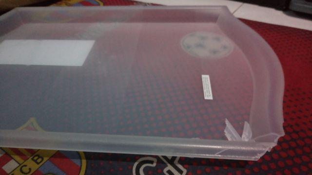 Smla Baki Nampan Tempat Saji Peralatan Dapur, 52x35 Cm, Transparan