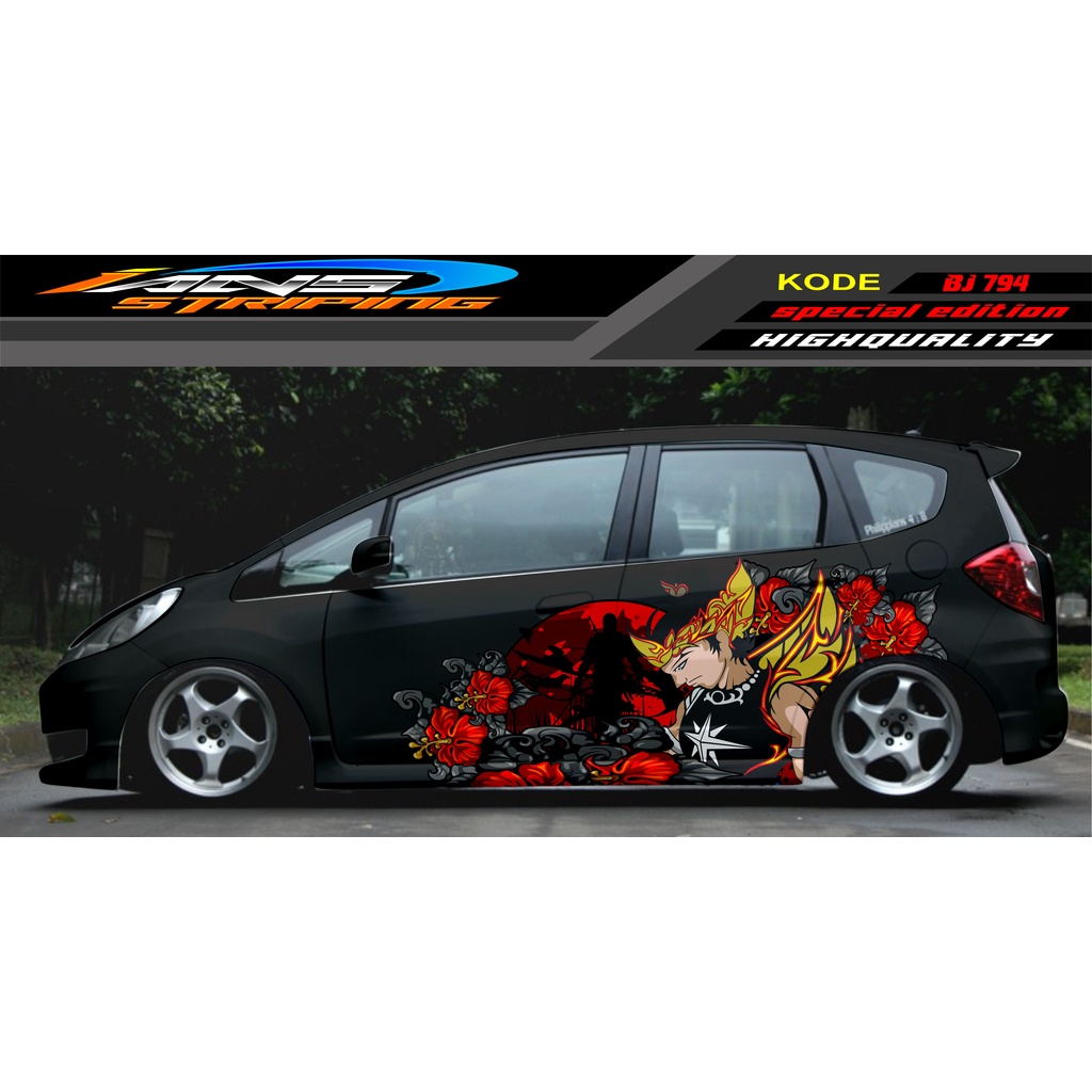 STIKER TERBARU MOBIL JAZZ BRIO AVANZA SIGRA YARIS / STIKER VARIASI MOBIL / MODIF STICKER MOBIL 620