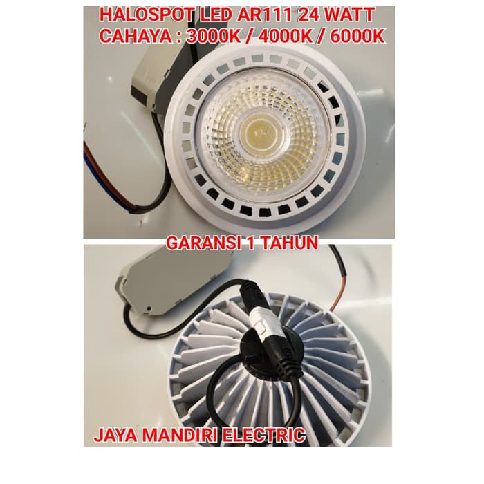 LAMPU DOWNLIGHT HALOSPOT LED 24 WATT AR111 111 24W 24WATT