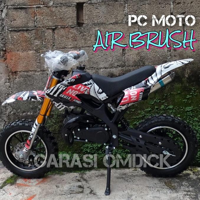 Motor Mini Trail Tril Cross Cros Bensin Murah Promo Anak Air Brush