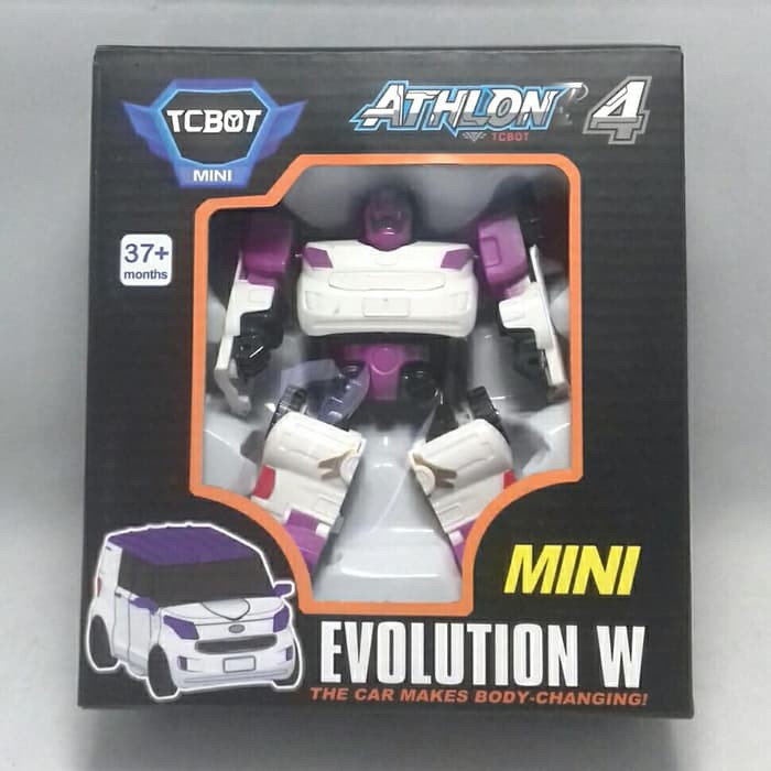 Robot Tobot Athlon Mini Ungu Putih Evolution W