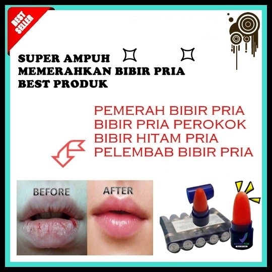 LIPSTIK JUPON Mini pemerah bibir alami atasi bibir kering dan hitam pria perokok ASLI BPOM