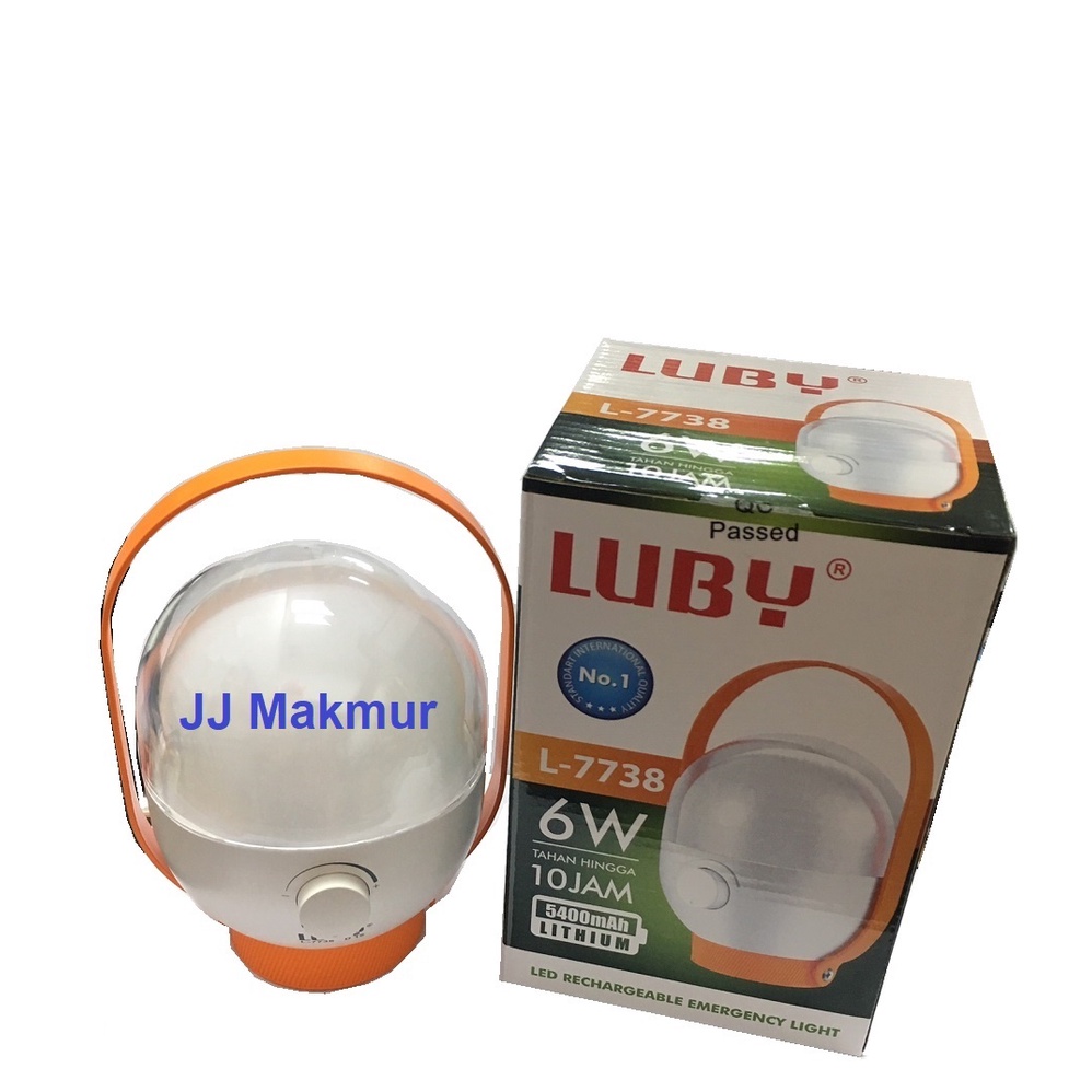 Luby L7738 Lampu Darurat 6w bisa Dimmer - Emergency Lamp Light Led L-7738 6watt