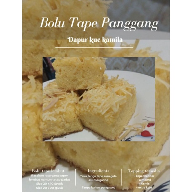 

BOLU TAPE PANGGANG EKSTRA KEJU