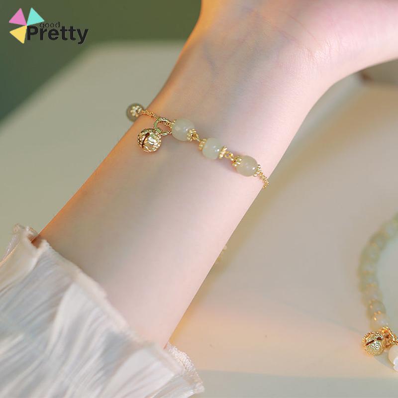 Niche desain pacar gaya country gold bell pendant gelang gelang hadiah khusus - PD