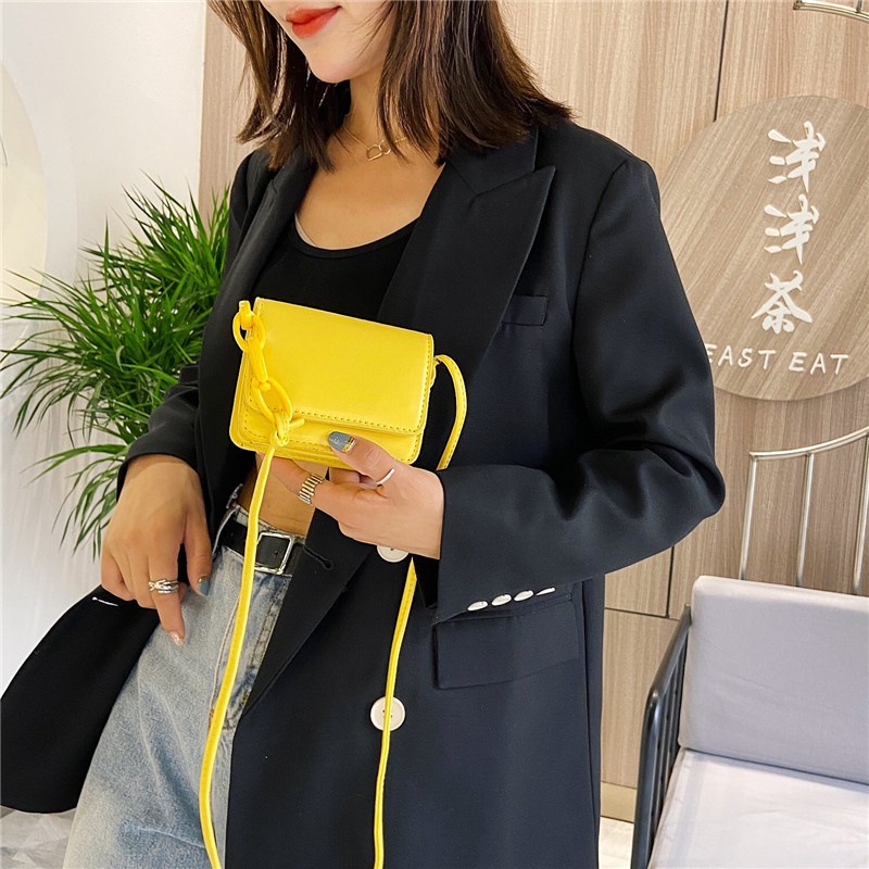 HC Tas Selempang Mini Sachel Slingbag Wanita Kotak Rantai Satchel Tas Vintage Korea Kekinian-7
