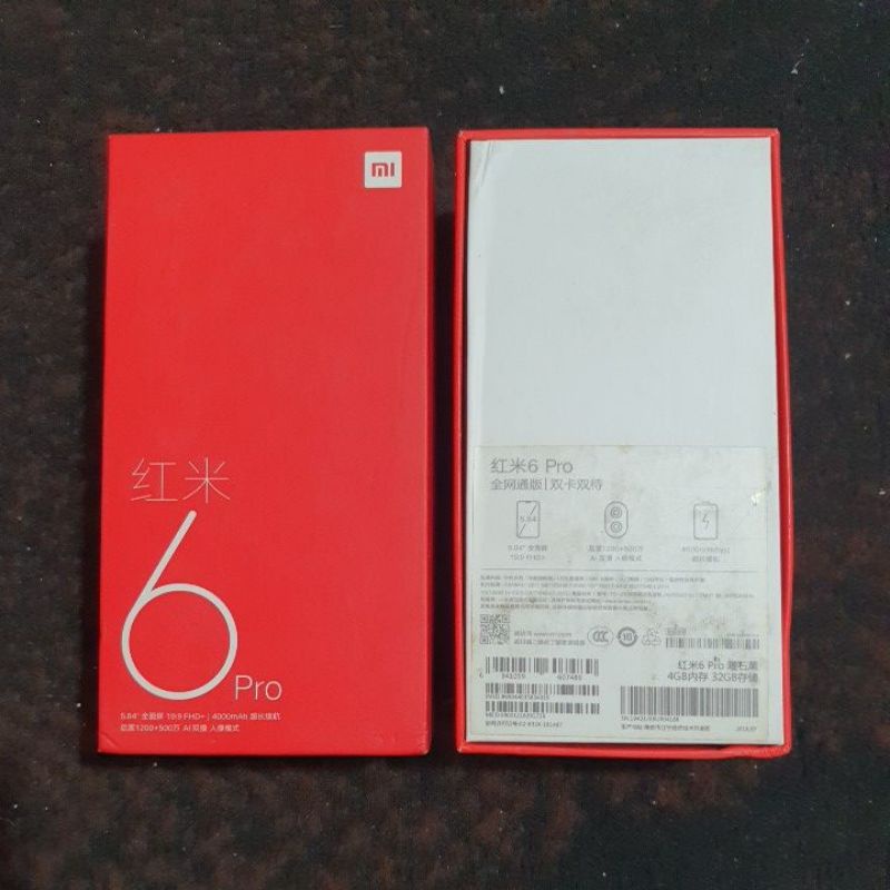 DUS BOOK KARDUS BOX XIAOMI REDMI 6 PRO ORIGINAL COPOTAN