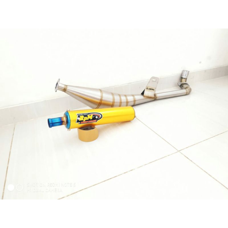 Knalpot Original RpM Suzuki Bravo RC 100 - RC 80 Stainles