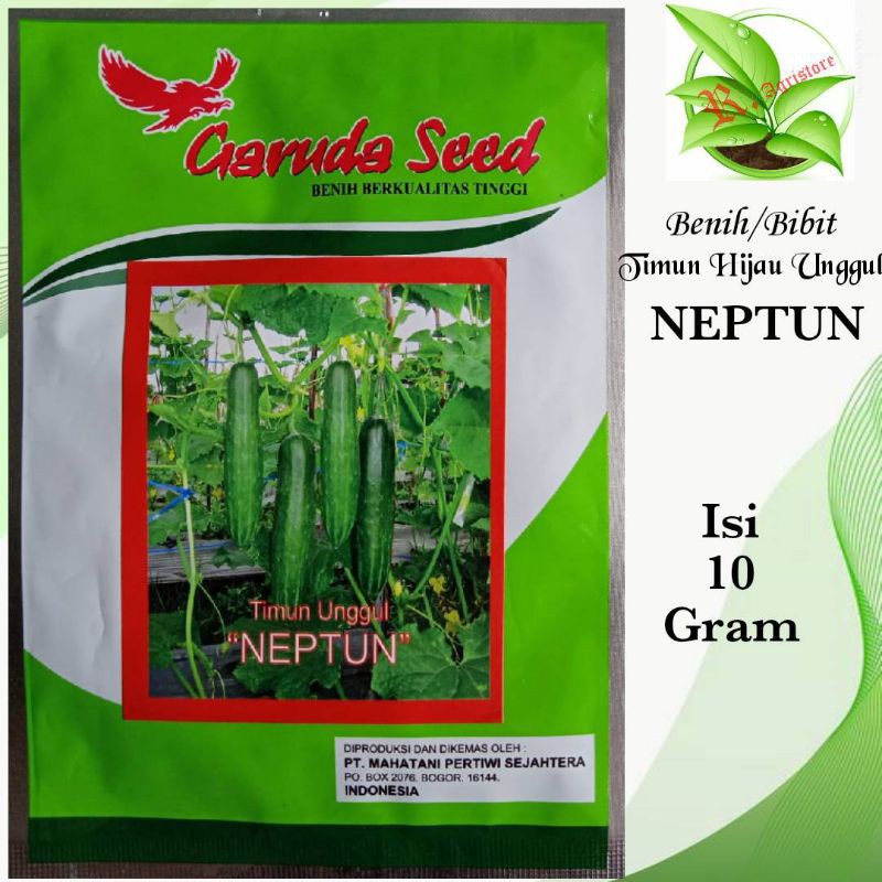 Bibit Timun Hijau NEPTUN Isi 10 Gram Benih Timun Unggul Bibit Mentimun Benih Mentimun