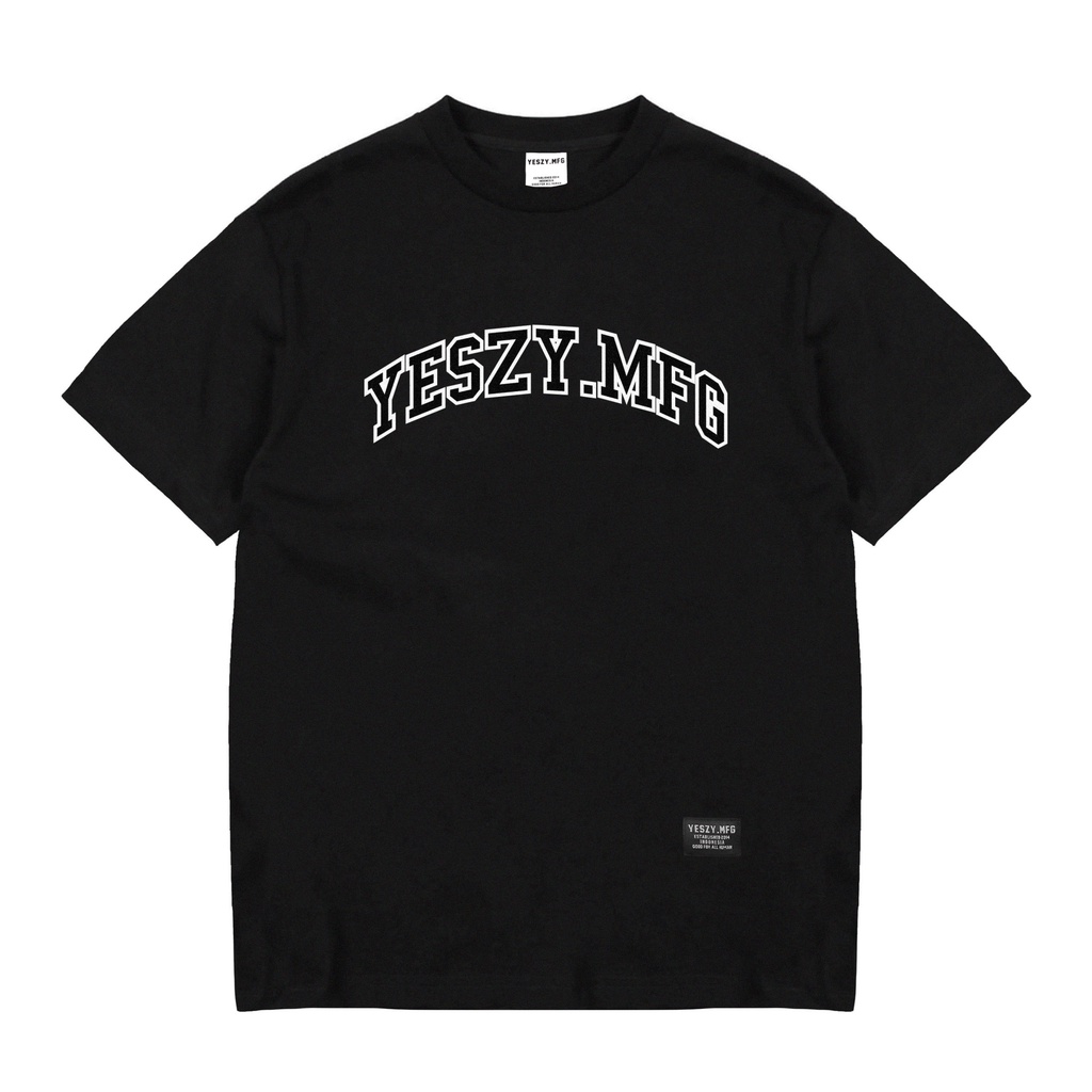 YESZY.MFG Tshirt Black Almighty F. Black White