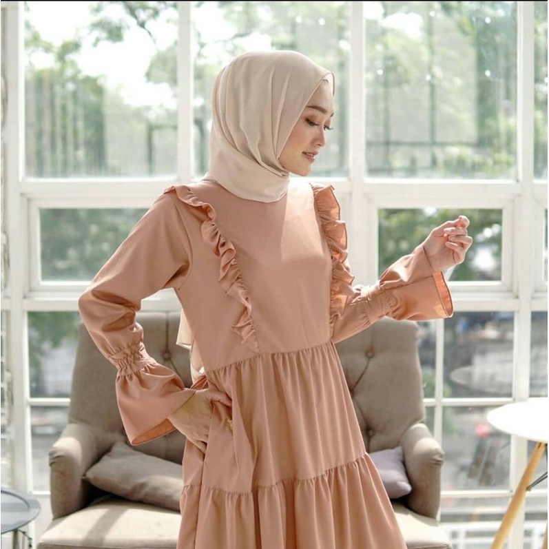 (DBY) GAMIS DARENA REMPEL DAILY BUSUI WANITA DRESS MOSCREPE