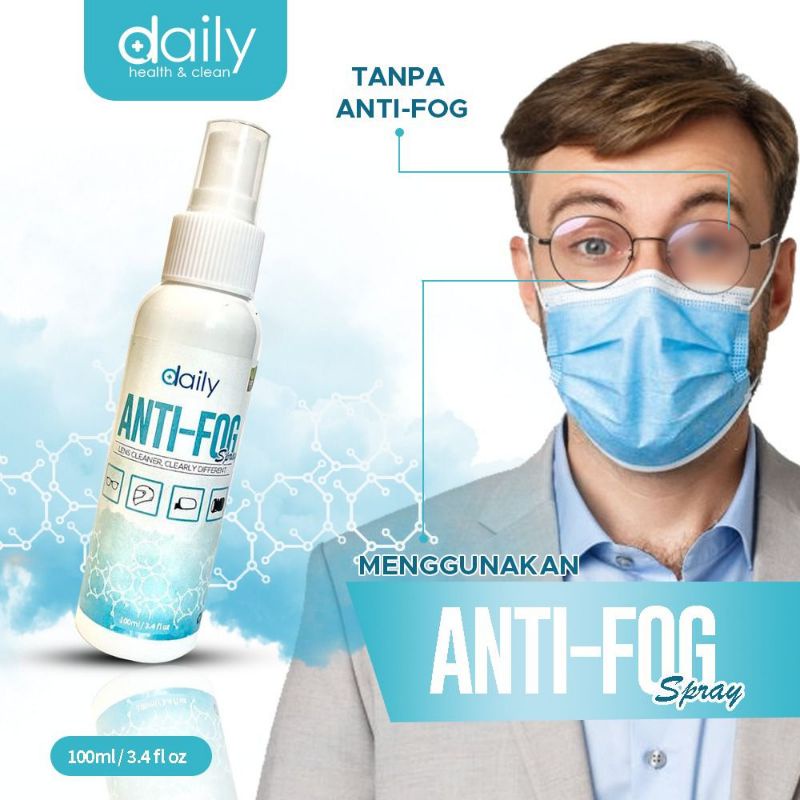 Anti Fog Cairan Pembersih Kacamata Spray Anti Fog Daily  Pembersih Kacamata Anti Embun Pembersih Lensa Kacamata Gratis Lap Kacamata