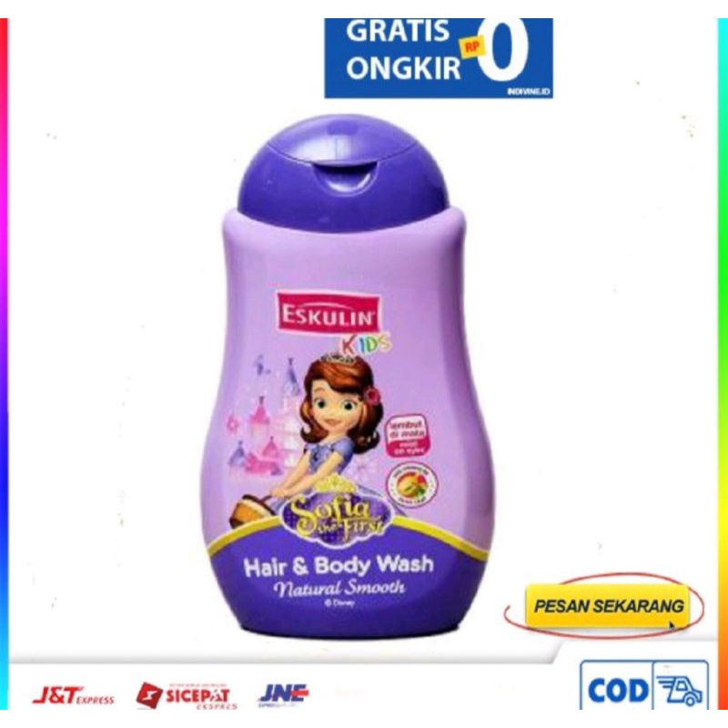 Sabun Mandi Anak2 Eskulin Kids 2in1 Hair and Body wash  ga pedih kena mata