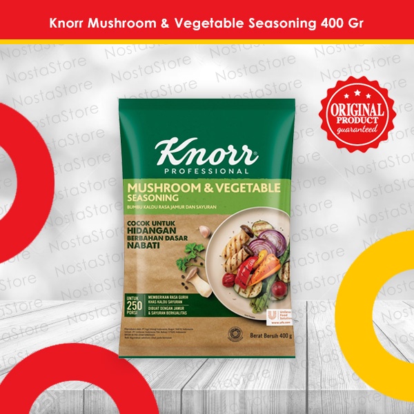 

Knorr Mushroom & Vegetable Seasoning / Bumbu Kaldu Jamur 400 Gr