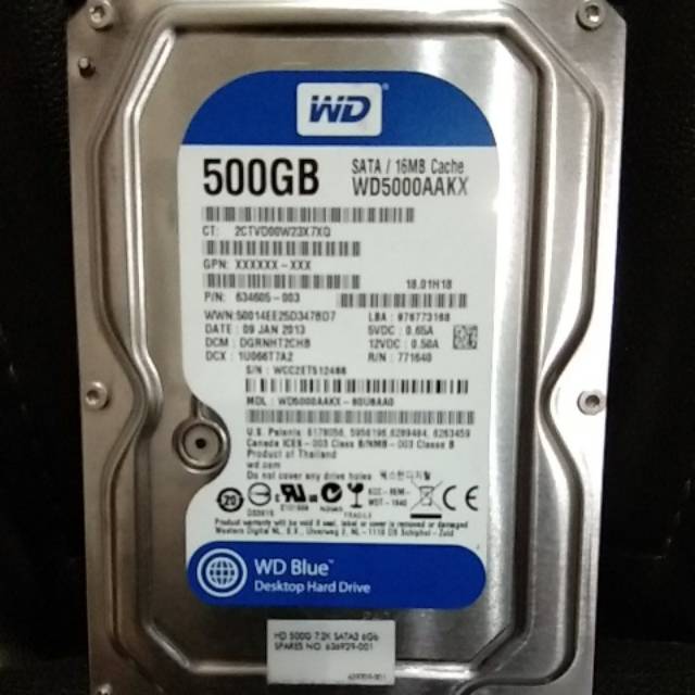 Hardisk PC 500GB MIX