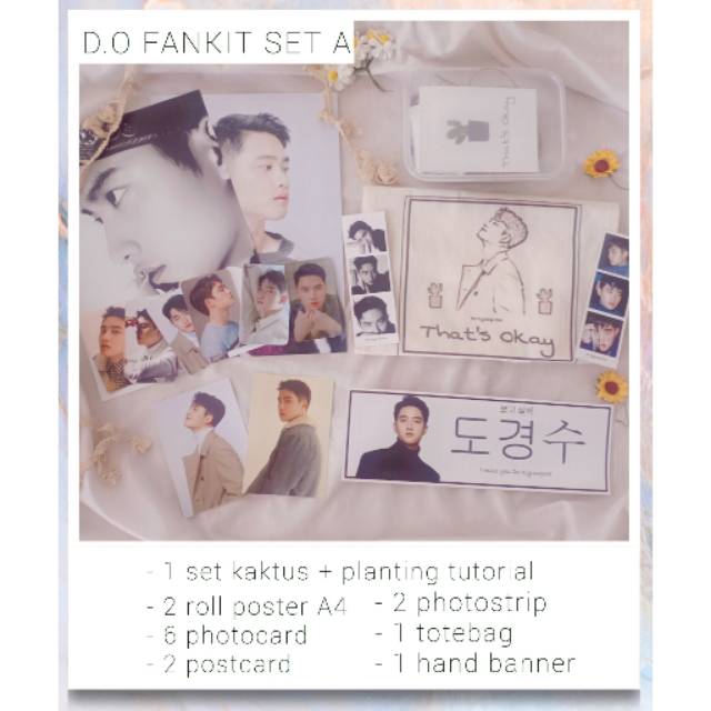D.O EXO FANKIT+KAKTUS SET  15in1 READY