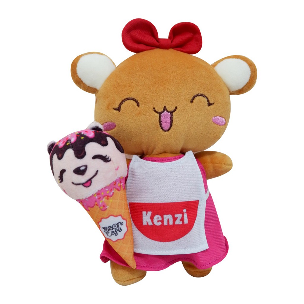 Boneka beruang rila The Happy Village Kuma Family chef mama papa ayah ibu anak adek keluarga edukasi mewarnai