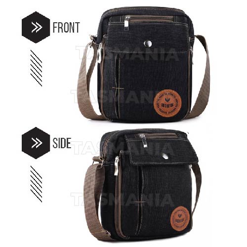 PTS -Braun Fox Douglas Canvas Multifunction Travel Satchel Messenger Shoulder Bag - Hijau Tua