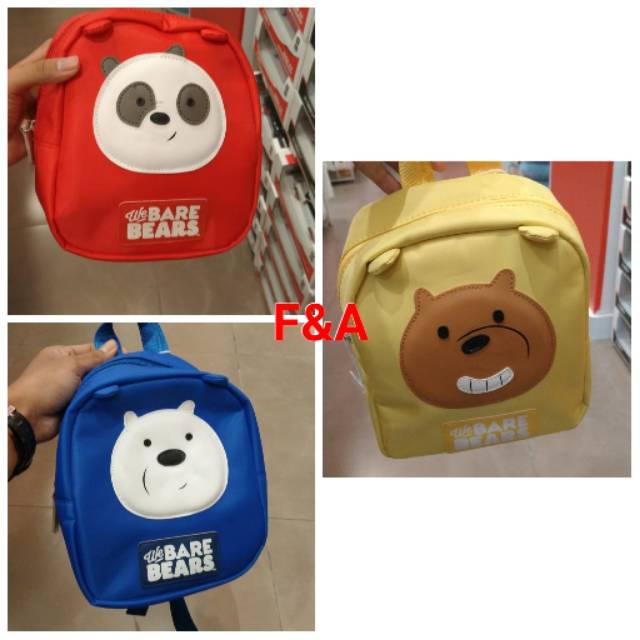 MINISO ORIGINAL | 3wrn WE BARE BEARS CHILDREN'S BACKPACK