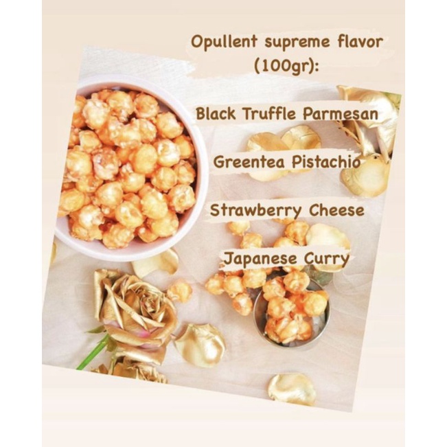 OPULLENT PREMIUM POPCORN QUALITY ALL NEW VARIAN FLAVOUR 100gr POPCORN BIOSKOP SNACK