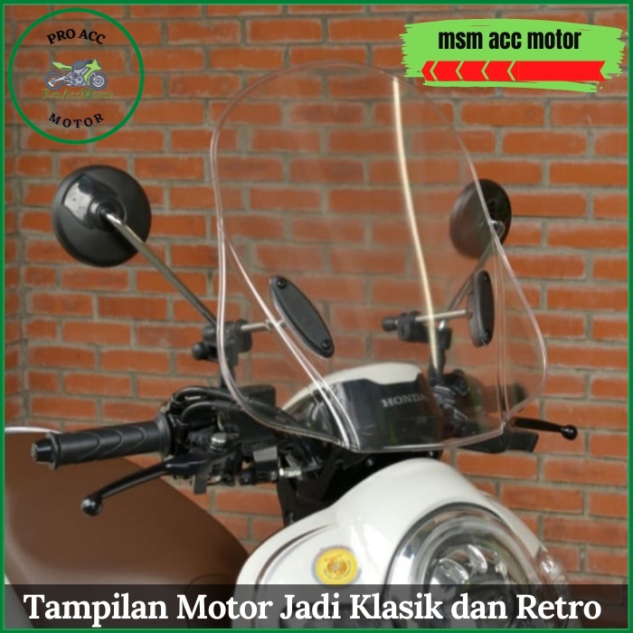 Spion Scoopy Genio Beat Street Beat Vario Model Bulat Centro Original TGP