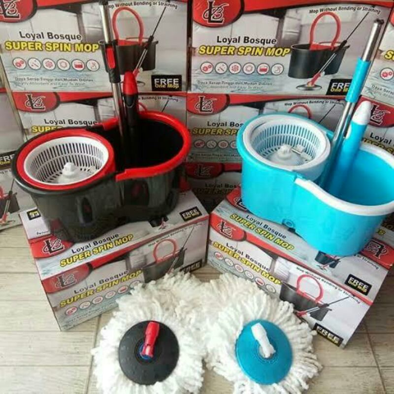 Majic Mop Spin , Alat Pel Peras Putar Otomatis , Lap Pel Lantai Praktis , Super Mop