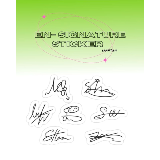

ENHYPEN STICKER - EN SIGNATURE