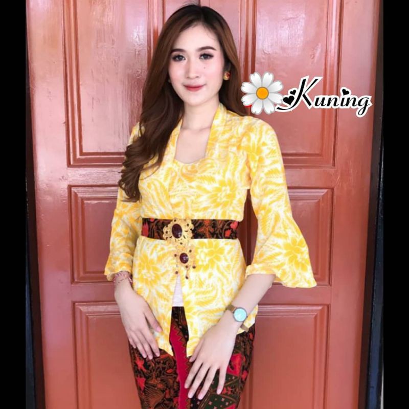 kebaya jadi rayon teratai/kebaya terompet