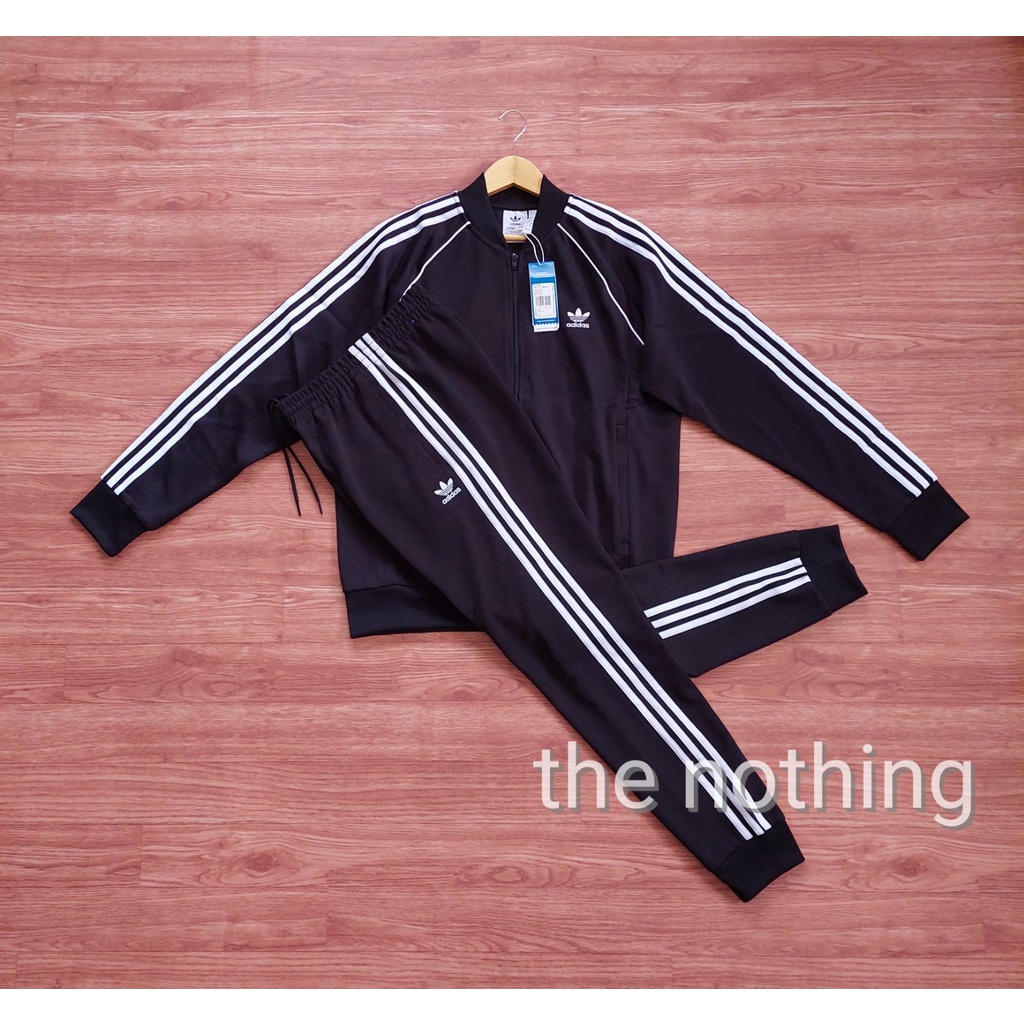 1 set Adidas SST track jacket black white 2021 GF0198 Size L&Size M