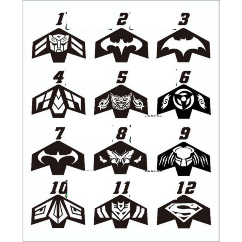 Stiker lampu belakang motor Vario New 2018-2022/Stiker lampuStop Vario 125/150 New/Stiker motor Vari