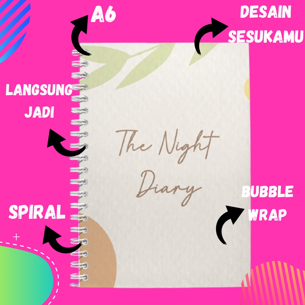 

BUKU NOTEBOOK CUSTOM MURAH SOFTCOVER A6 LANGSUNG JADI