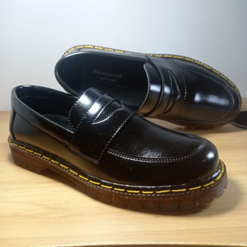 Alvaris-R-2 Penny loafer original pria  hitam loaferboi unisex pria wanita