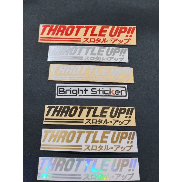 STICKER VISOR HELM THROTTLE UP CUTTING