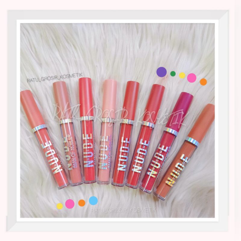 PROMO PER 8 PCS!!!LIP GLOSS NEW NUDE MATTE IMAN OF NOBLE NO.1012-48