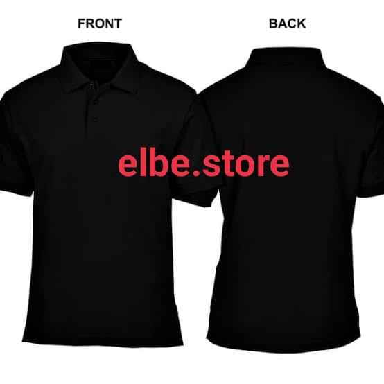 KAOS POLO POLOS HITAM LENGAN PENDEK/KAOS KERAH POLO/POLO POLOS