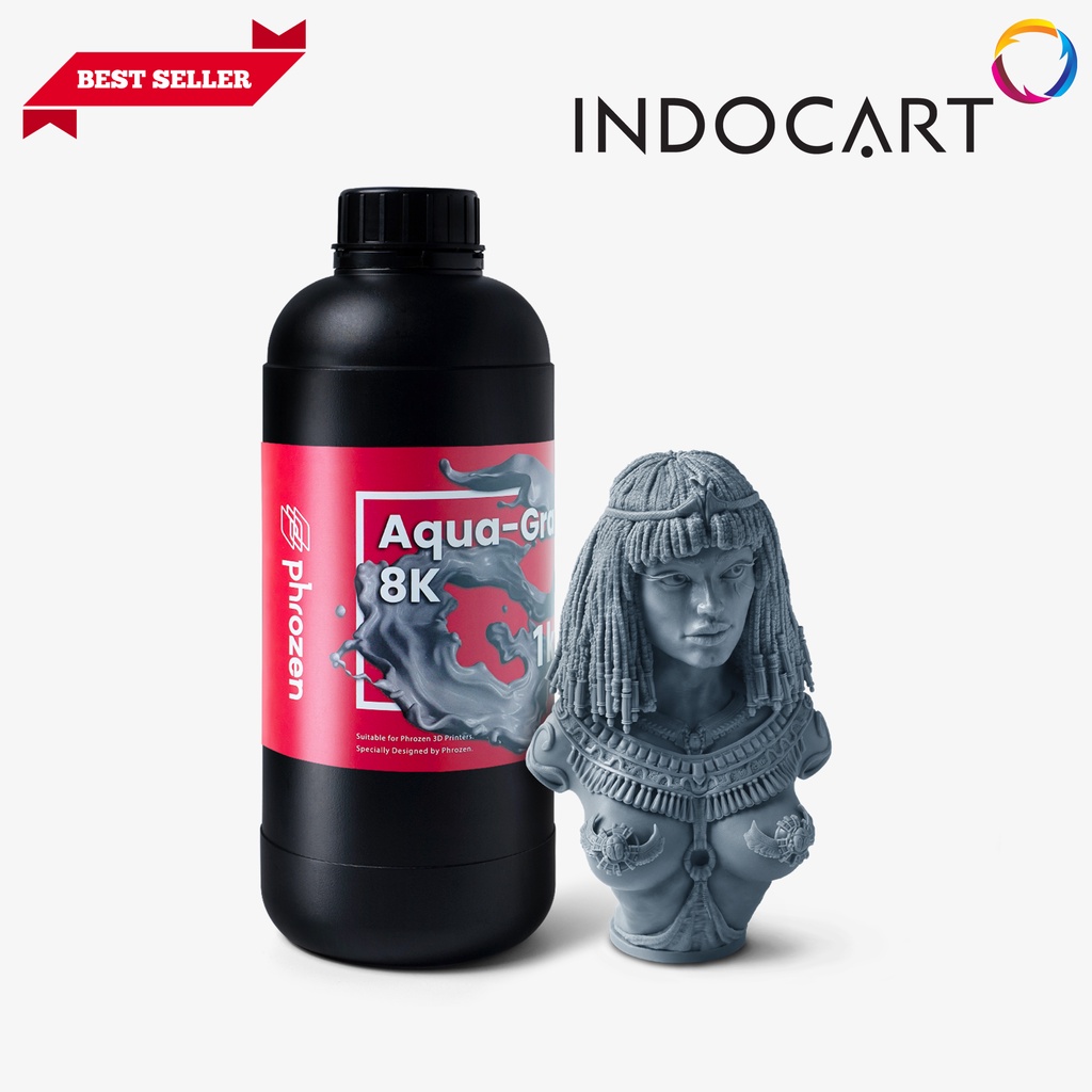 INDOCART Tinta Resin 3D Printer Resin Phrozen Aqua-Gray 8K 1kg