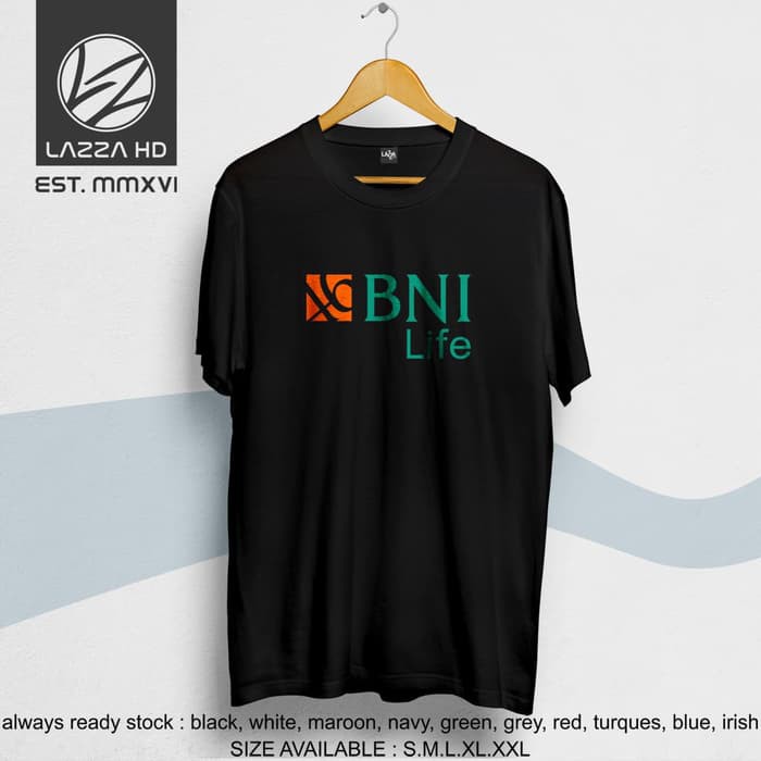 Kaos / Tshirt Distro Bank BNI Life Terlaris  -twindallshop